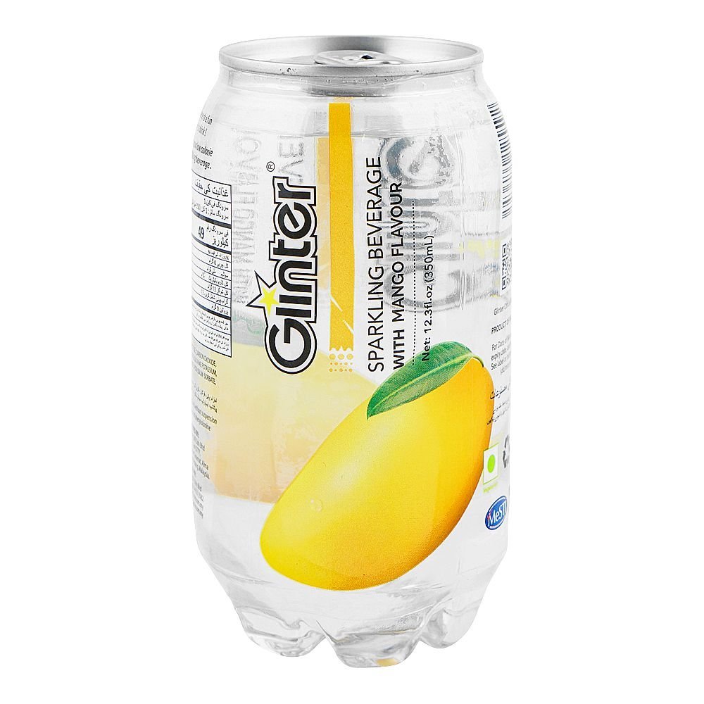 Glinter Mango Sparkling Drink Can, 350ml
