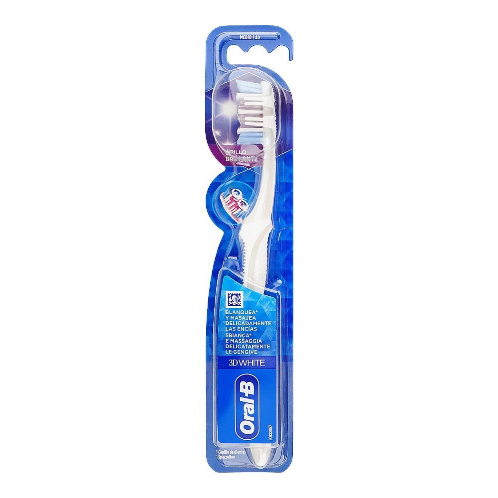 Oral-B 3D White Brilho Toothbrush, Medium