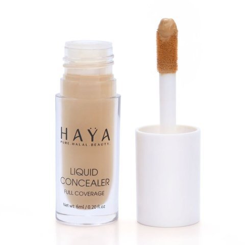 Haya Pure Halal Beauty Full Coverage Liquid Concealer, 03 Vanilla, 6ml