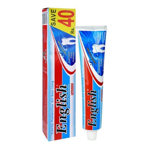 English Regular mint Fluoride Toothpaste, Saver Pack Rs.40/-
