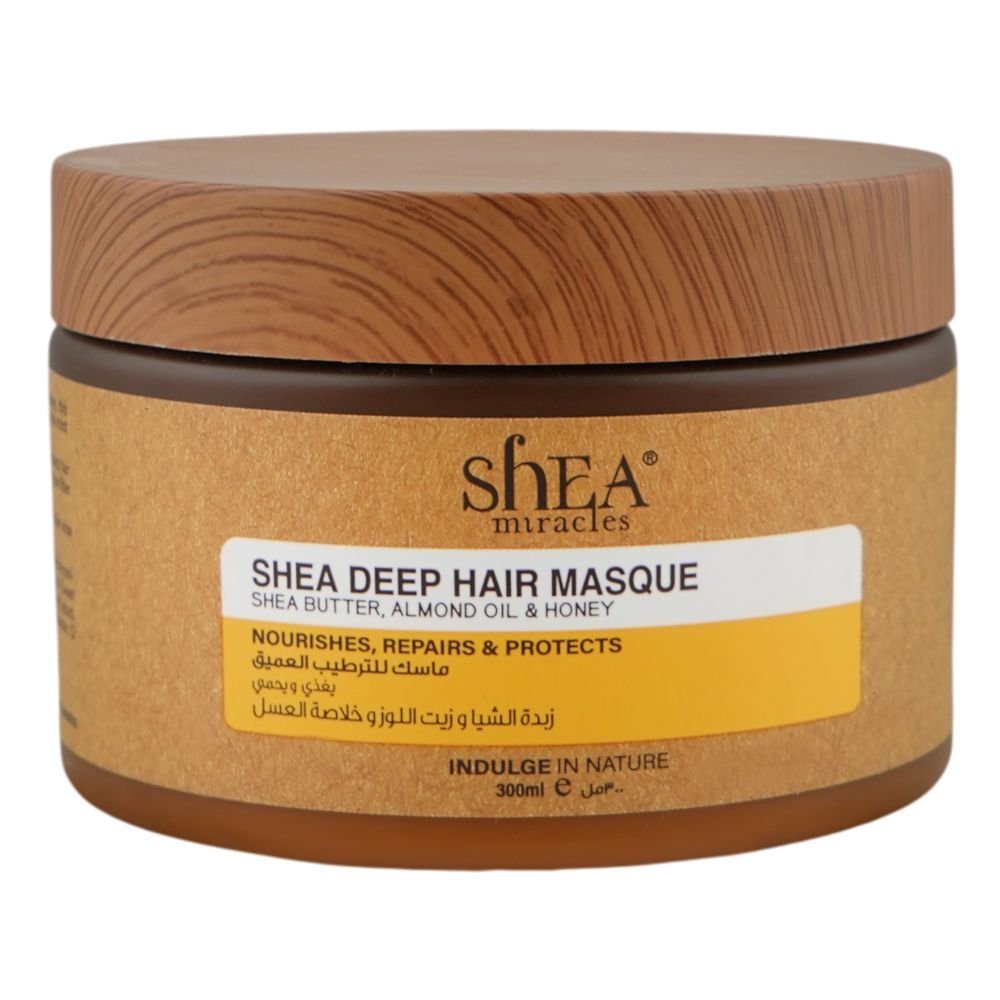 Shea Miracles She Butter, Almond Oil & Honey Shea Deep Hair Masque, For Damaged & Dry Hair, 300ml