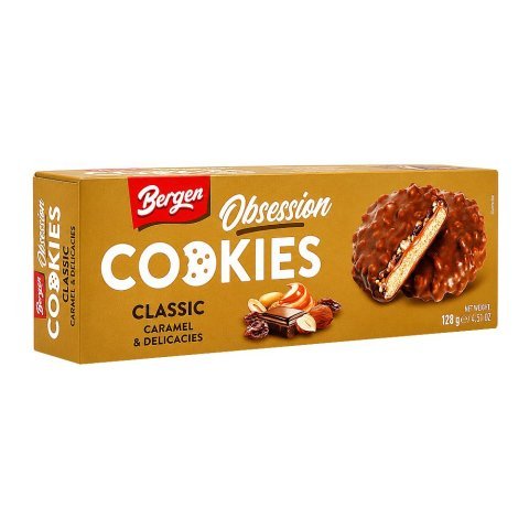 Bergen Classic Caramel & Delicacies Cookies, 128g