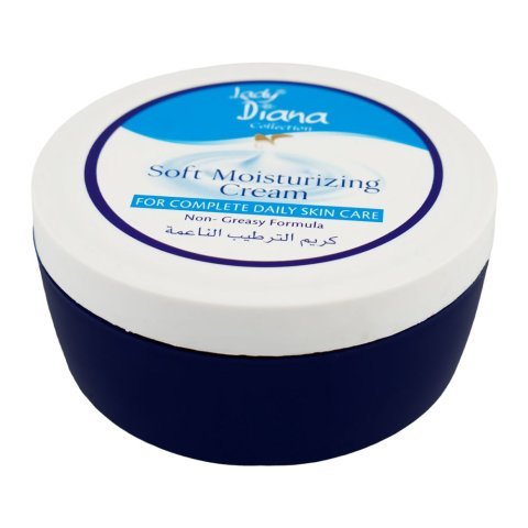 Lady Diana Soft Moisturizing Cream, Non-Greasy, Vitamin E, 250ml