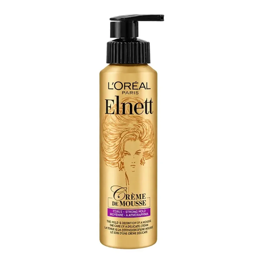L'Oreal Paris Elnett Creme De Mousse, Curls + Strong Hold, 200ml