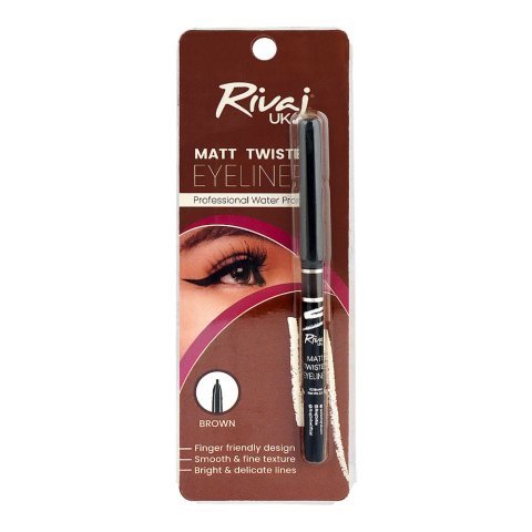 Rivaj UK Matt Twisted Eyeliner, Brown