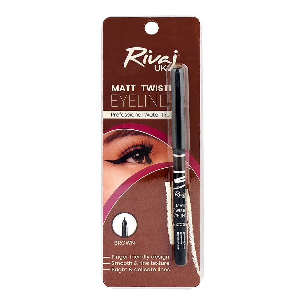 Rivaj UK Matt Twisted Eyeliner, Brown