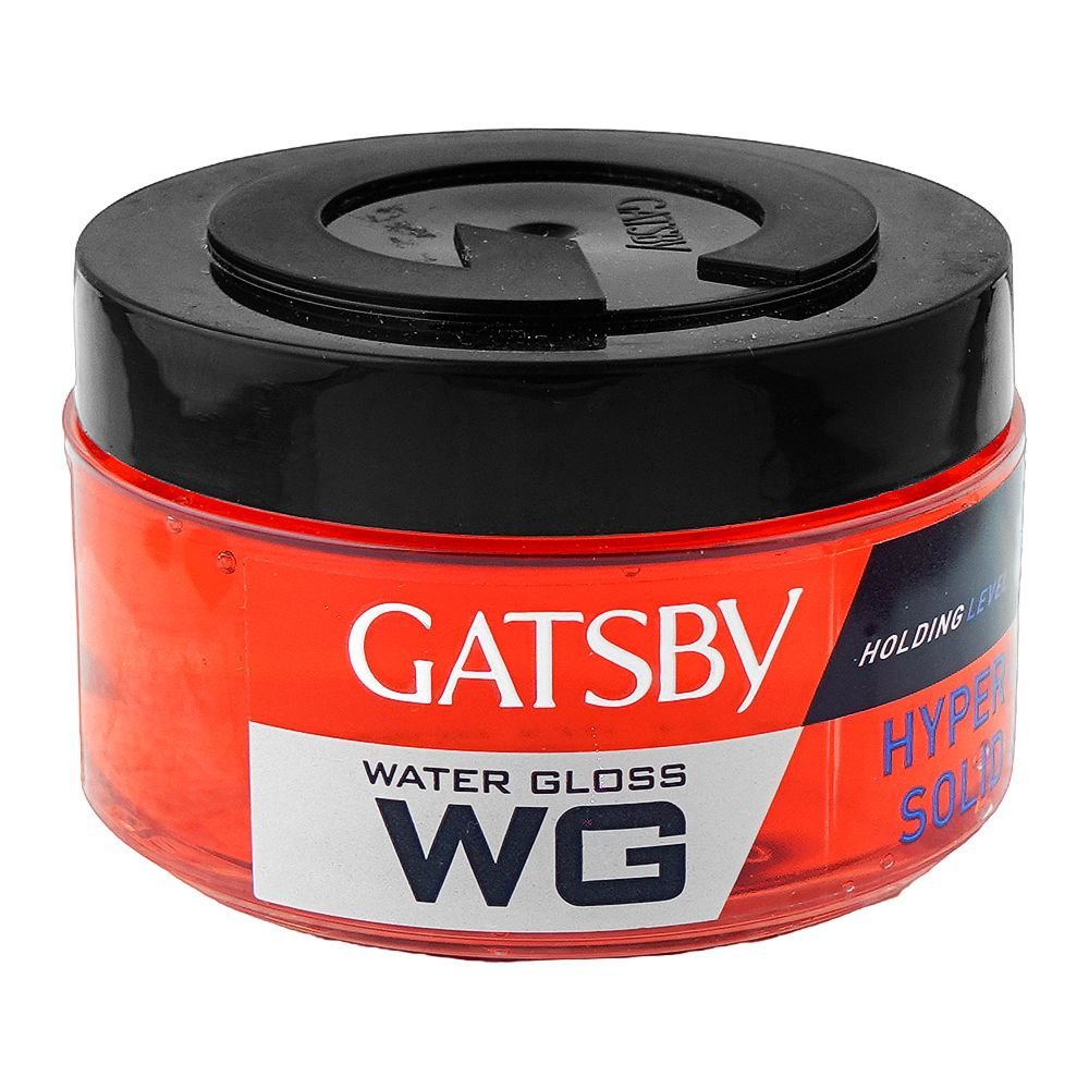 Gatsby Water Gloss Super Hyper Solid Hair Gel, Hold Level 7, 150g