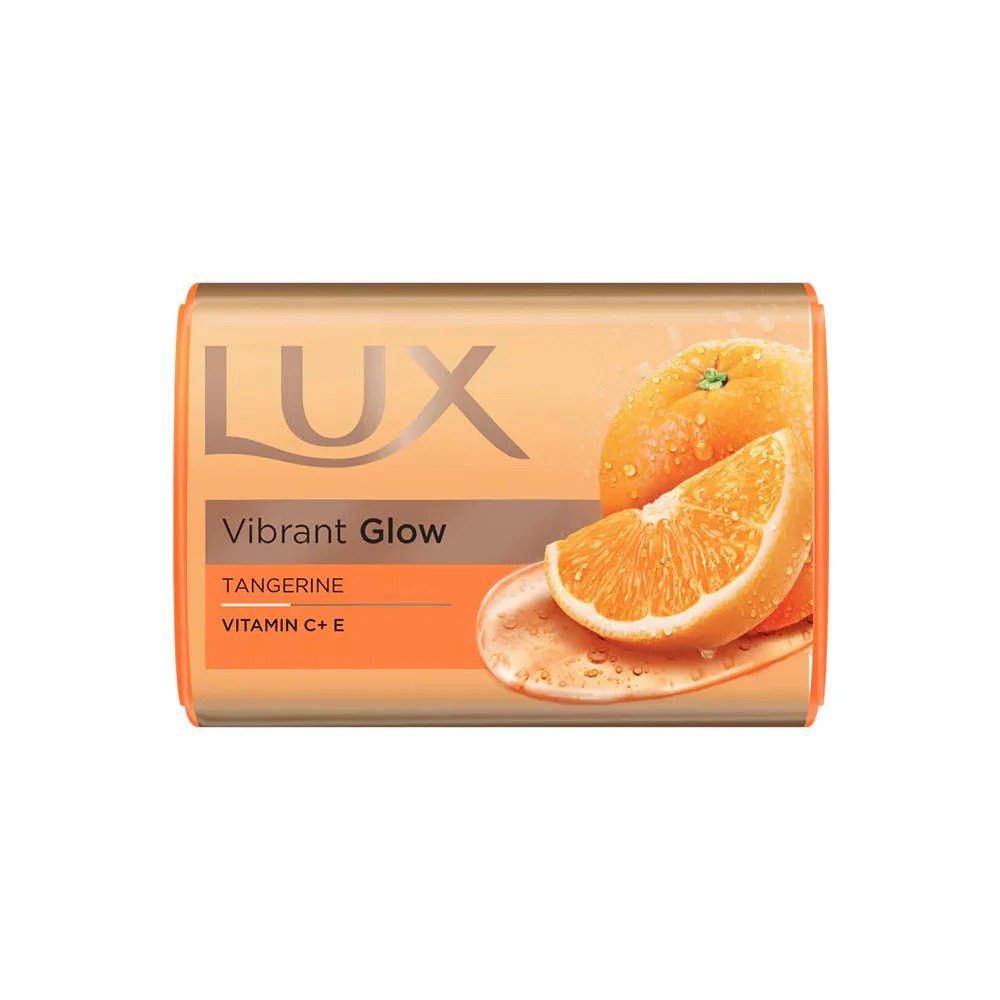 Lux Vibrant Glow Soap with Tangerine, Vitamin C & E, 98g