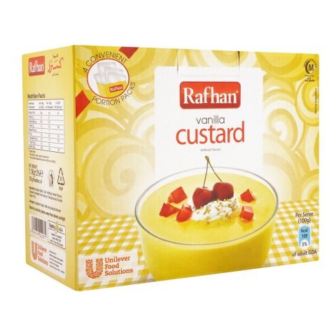 Rafhan Custard Vanilla, 4 Portions Pack, 1.1 KG