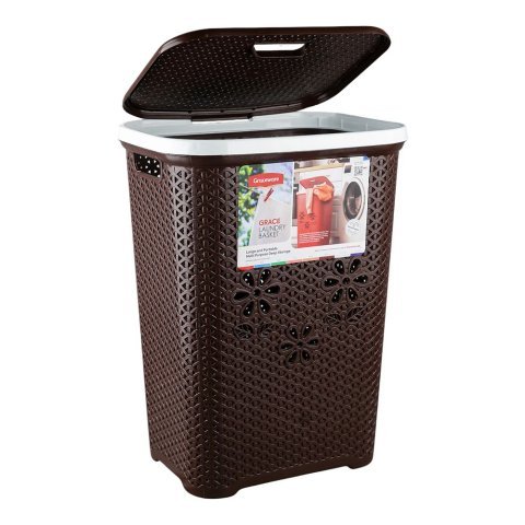 Graceware Laundry Basket, Brown
