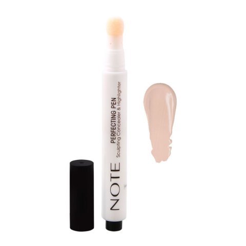 J. Note Perfecting Pen, Sculpting Concealer & Highlighter, 03 Light Beige