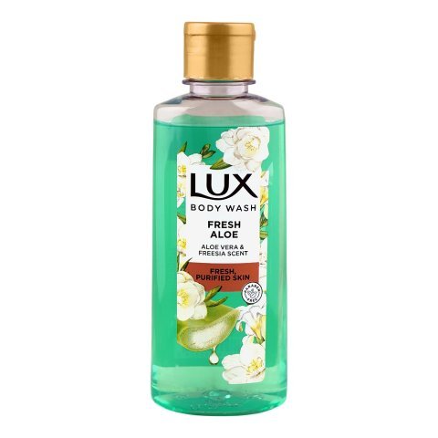 Lux Fresh Aloe Vera & Freesia Scent Body Wash, Paraben Free, 250ml