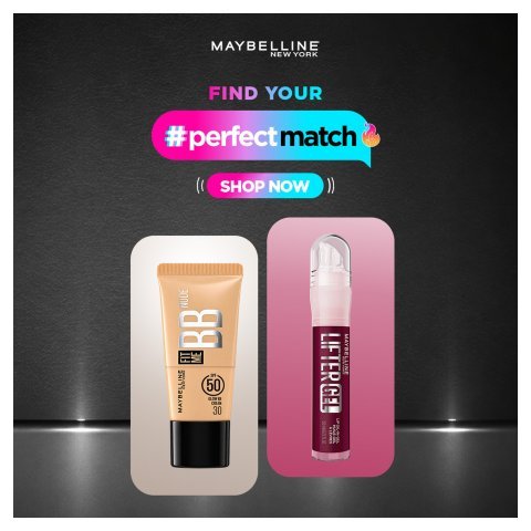 Natural Glow Set - ( Fit Me BB Nude Glow Cream 30 & Lifter Oil-In-Gel Lip Gloss 008 Berry Twist)