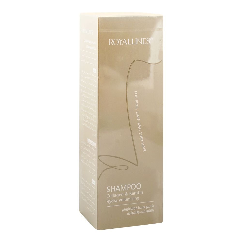 Royallines Collagen & Keratin Hydra Volumizing Shampoo, For Fine Hair, 500ml