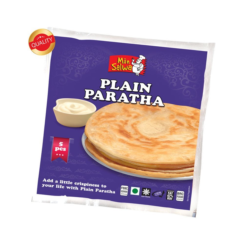 MonSalwa Plain Paratha, 5-Pack