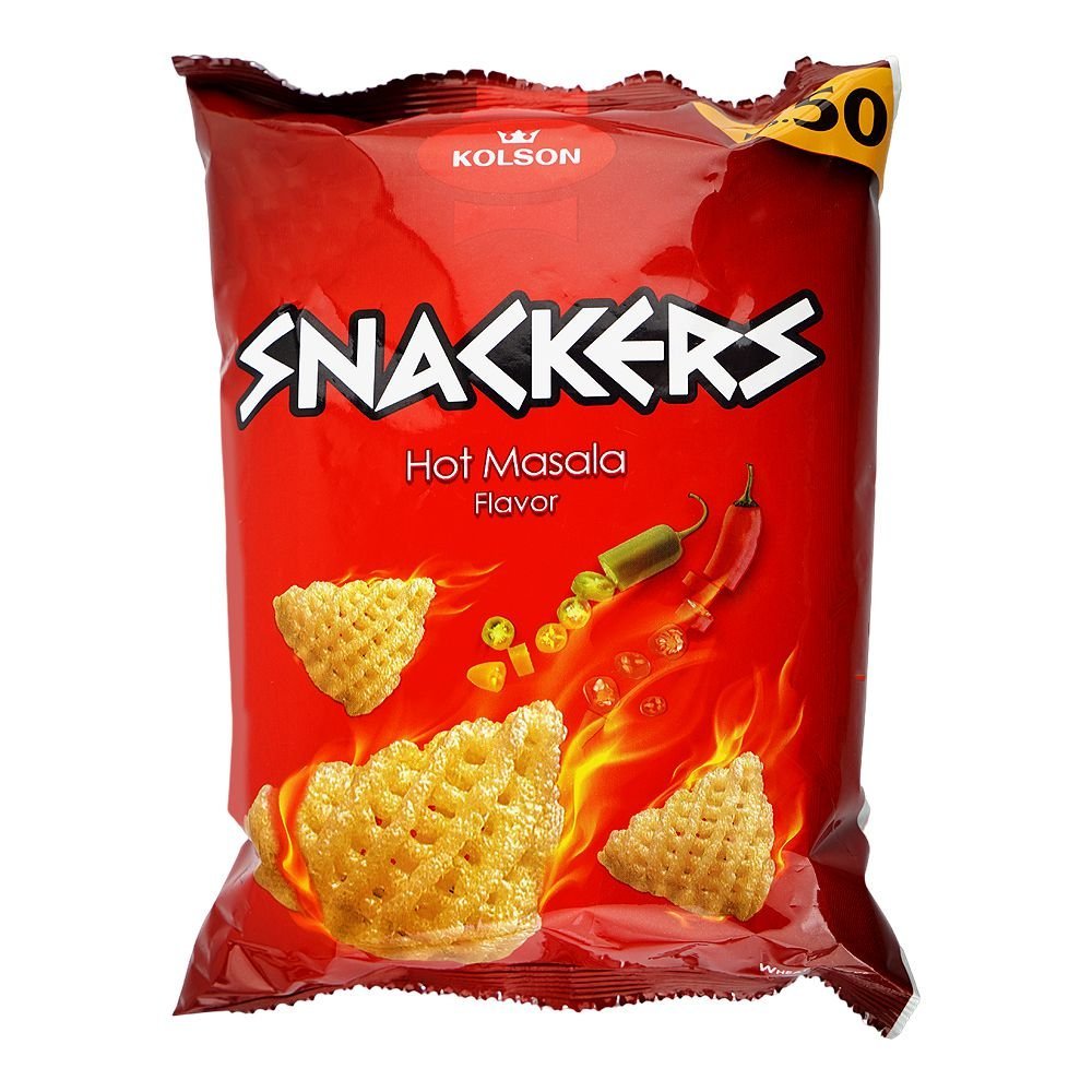 Kolson Snackers Chips, Hot Masala, 30g