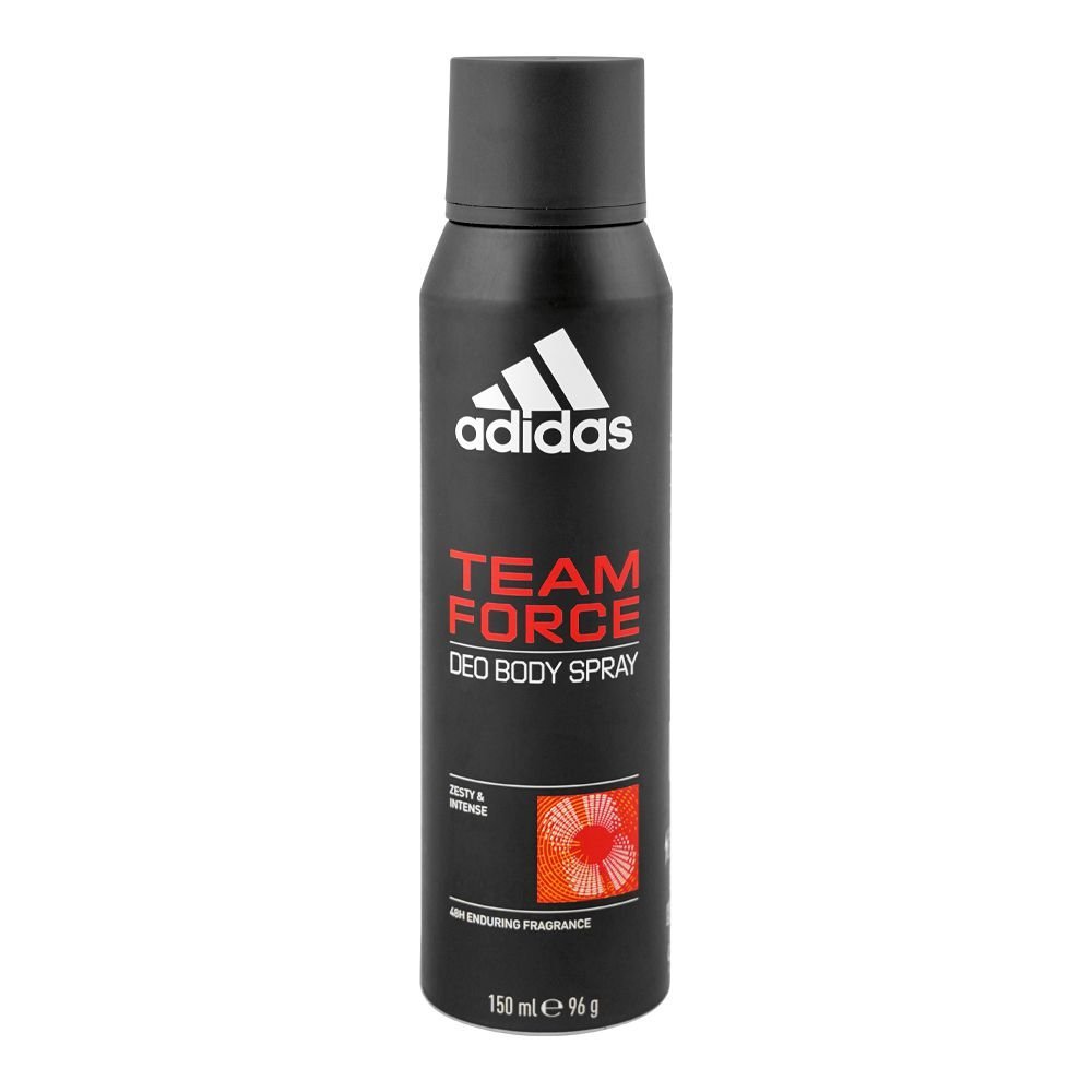 Adidas Team Force 48H Zesty & Intense Deodorant Body Spray, For Men, 150ml