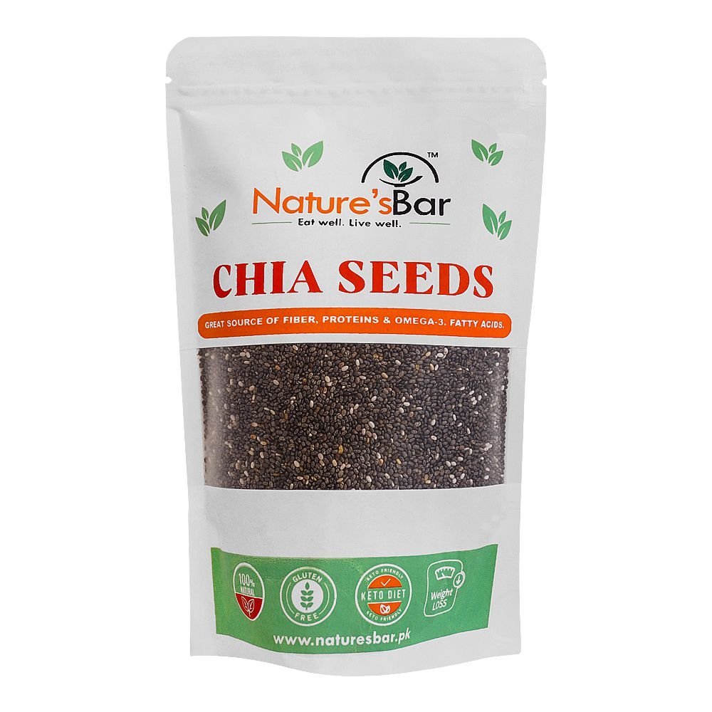 Nature's Bar Chia Seeds, 100% Clean, High in Protein, Fiber & Omega 3, 250g