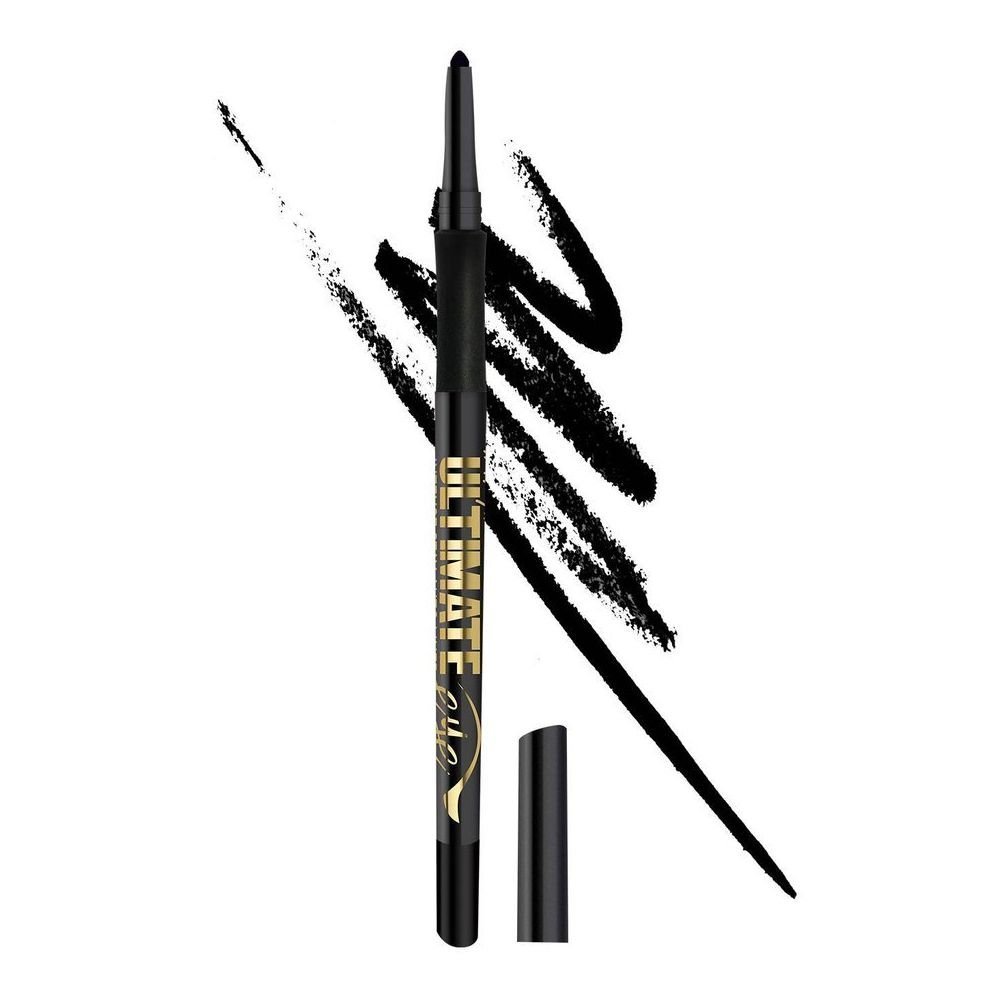 L.A. Girl Ultimate Intense Stay Auto Eyeliner, GP321 Ultimate Black, 0.35g