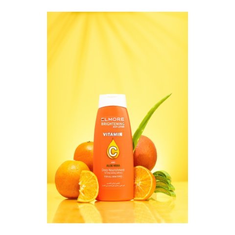 Elmore Vitamin C And Aloe Vera Deep Nourishment Brightening Body Lotion For All Skin Types, 250g