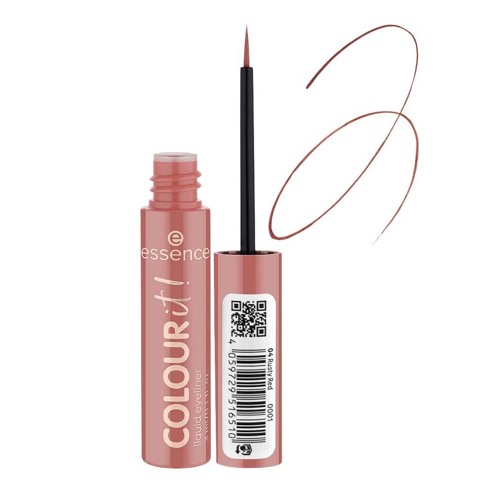 Essence Colour It! Liquid Eyeliner, Vegan, 04 Rusty Red, 3ml