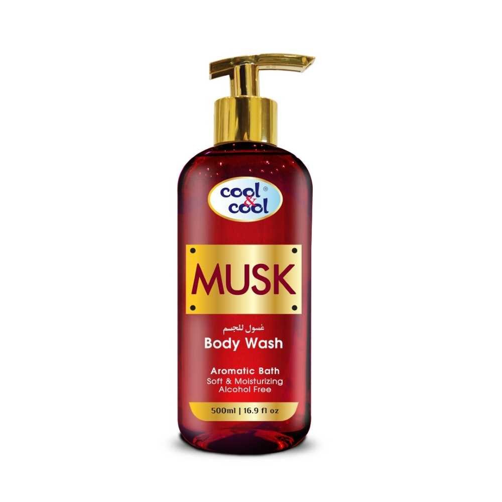 Cool & Cool Musk Body Wash, Alcohol Free, 500ml