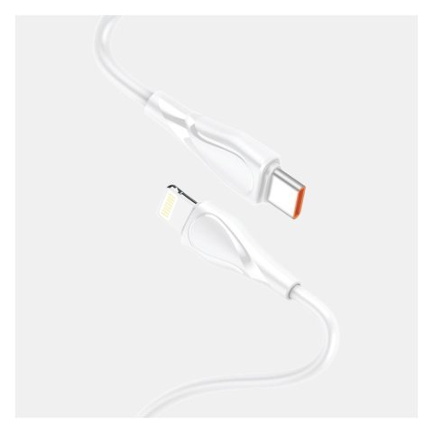 West Point USB-C To Lightening Data Cable, White, WP-317