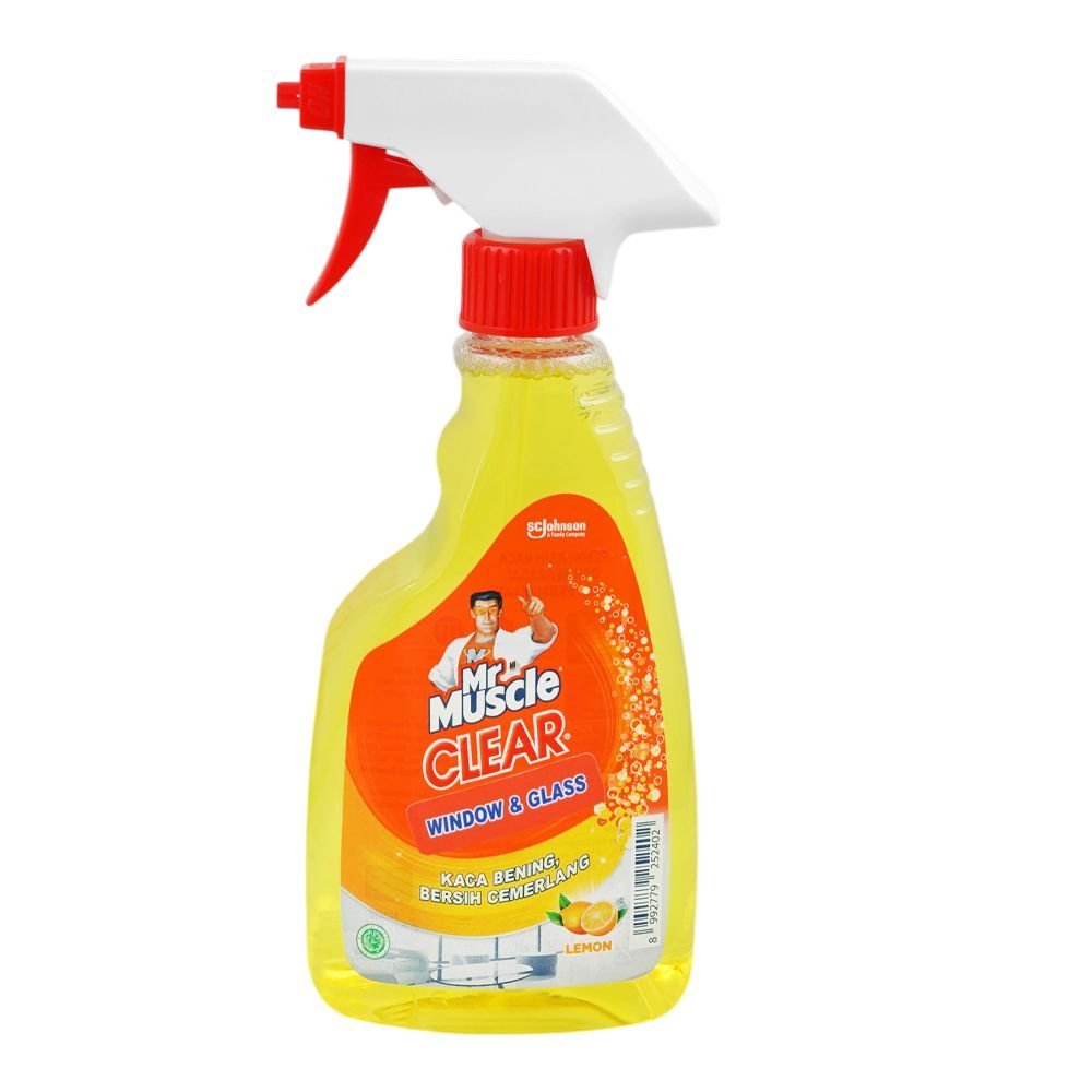 Mr. Muscle Clear Window & Glass Cleaner Lemon, 500ml Trigger