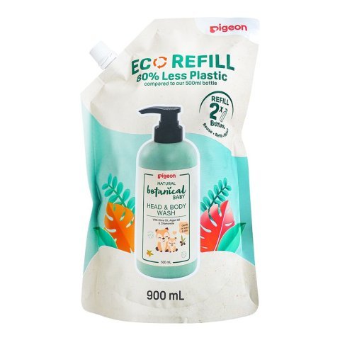 Pigeon Natural Botanical Baby Head & Body Wash, I79799, 900ml