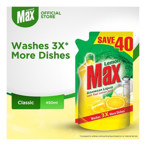 Lemon Max Liquid Pouch, 450ml