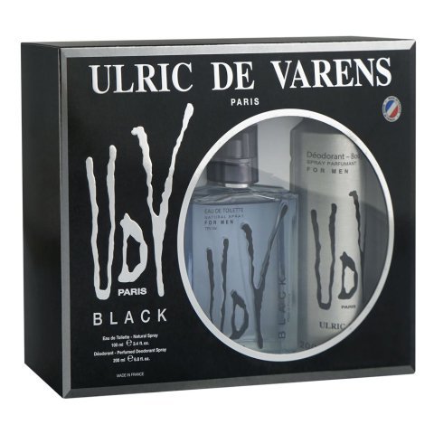 UDV Black Set For Men, Eau De Toilette 100ml + Deodorant 200ml
