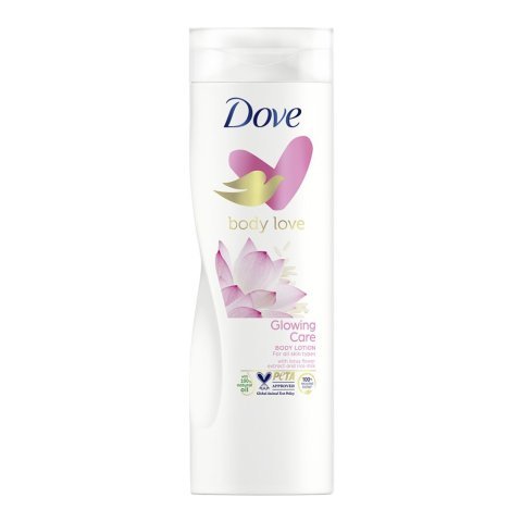 Dove Body Love Glowing Care Body Lotion, For All Skin Types, 400ml