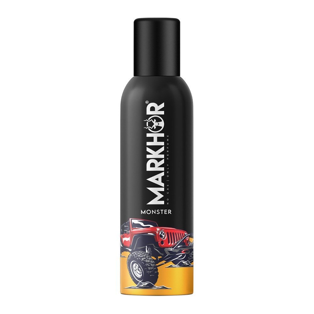Markhor Monster Deodorant Body Spray (No-Gas), For Men, 120ml