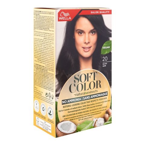 Wella Soft Color Natural Instincts Kit, 2/0 Black