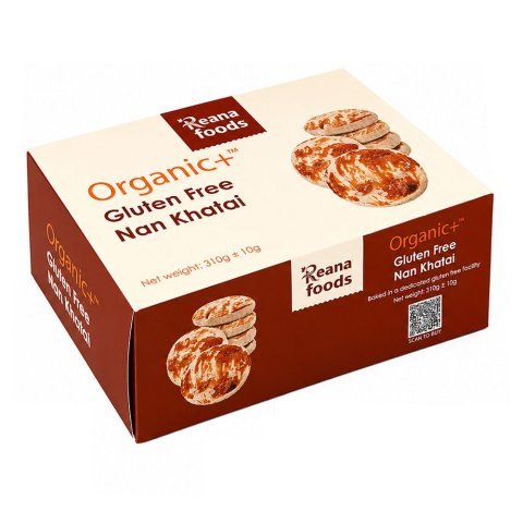 Reana Food Organic Nan Khatai, Gluten Free, 310g