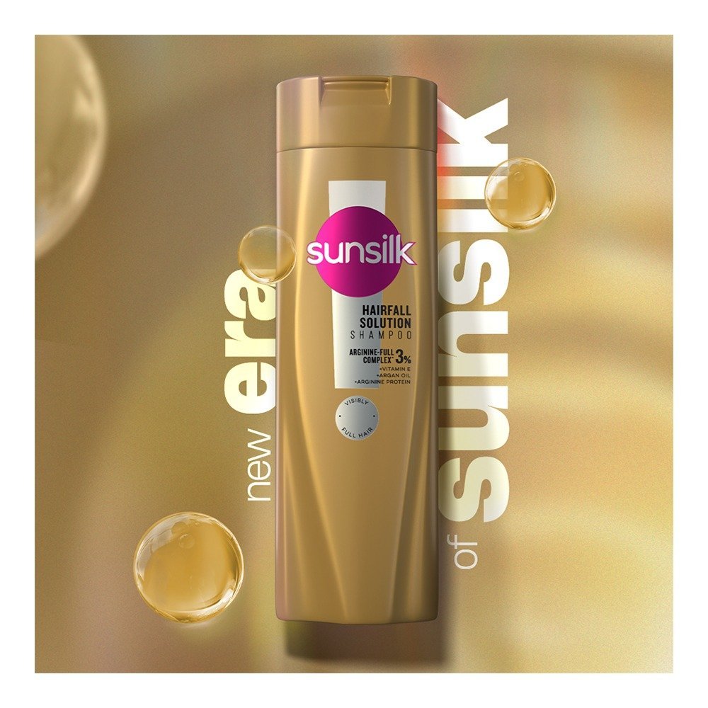 Sunsilk Hairfall Solution Arginine-Full Complex 3% Shampoo, For Hair Fall, 185ml