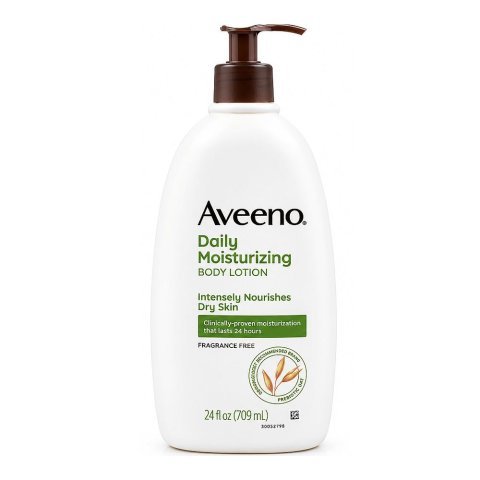Aveeno Daily Moisturizing Lotion, Fragrance, Paraben & Dye Free, Glycerin, For Intense Dry Skin, 709ml