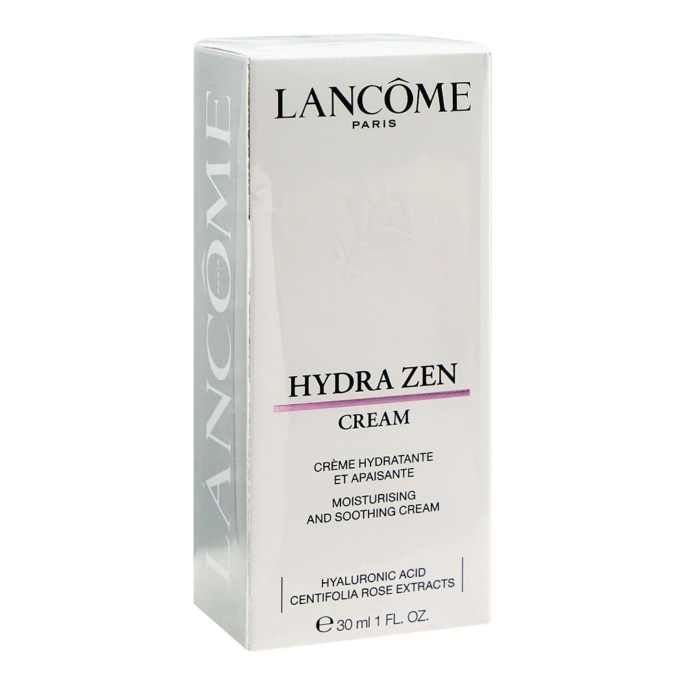 Lancome Paris Hydra Zen Moisturising And Smoothing Cream, Hyaluronic Acid, Salicylic Acid, For All Types Of Skin, 30ml