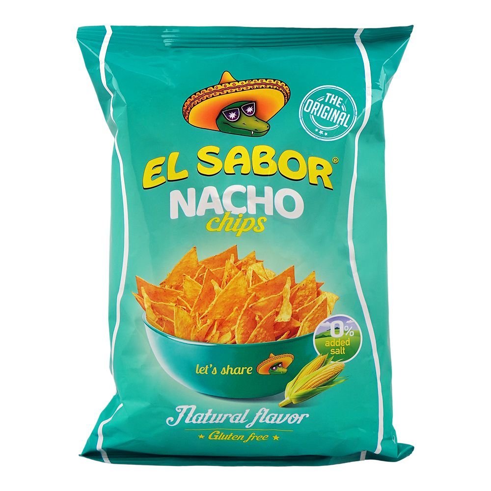 El Sabor Nacho Chips, Gluten Free, Natural Flavor, 100g