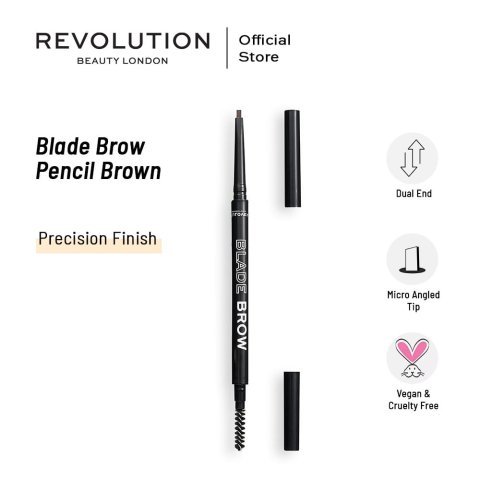 Makeup Revolution Relove Micro Blade Brow Pencil, Brown