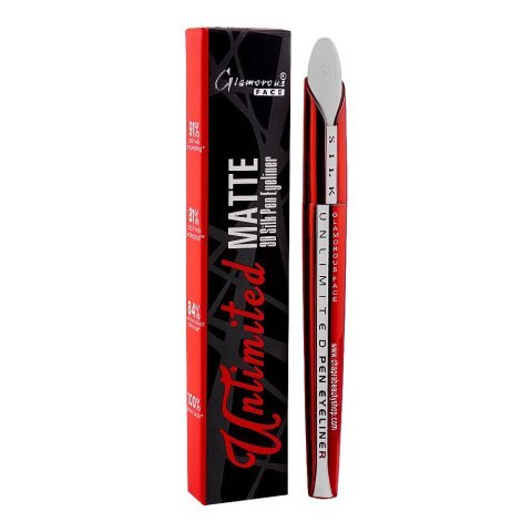 Glamorous Face Unlimited Matte 3D Silk Pen Eyeliner, GF7894, 0.6g