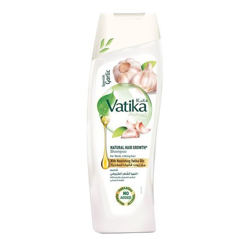 Dabur Vatika Naturals Spanish Garlic Natural Hair Growth Shampoo, For Weak & Falling Hair, 185ml