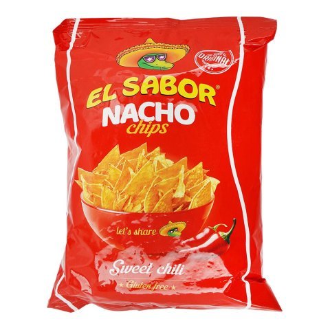 El Sabor Nacho Chips, Gluten Free, Chilli Flavor, 100g