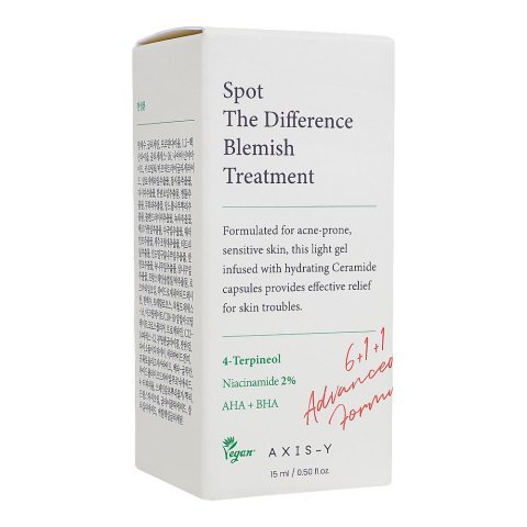 Axis-Y Spot The Difference Blemish Treatment Serum with 4-Terpineol, 2% Niacinamide, AHA & BHA, 15ml