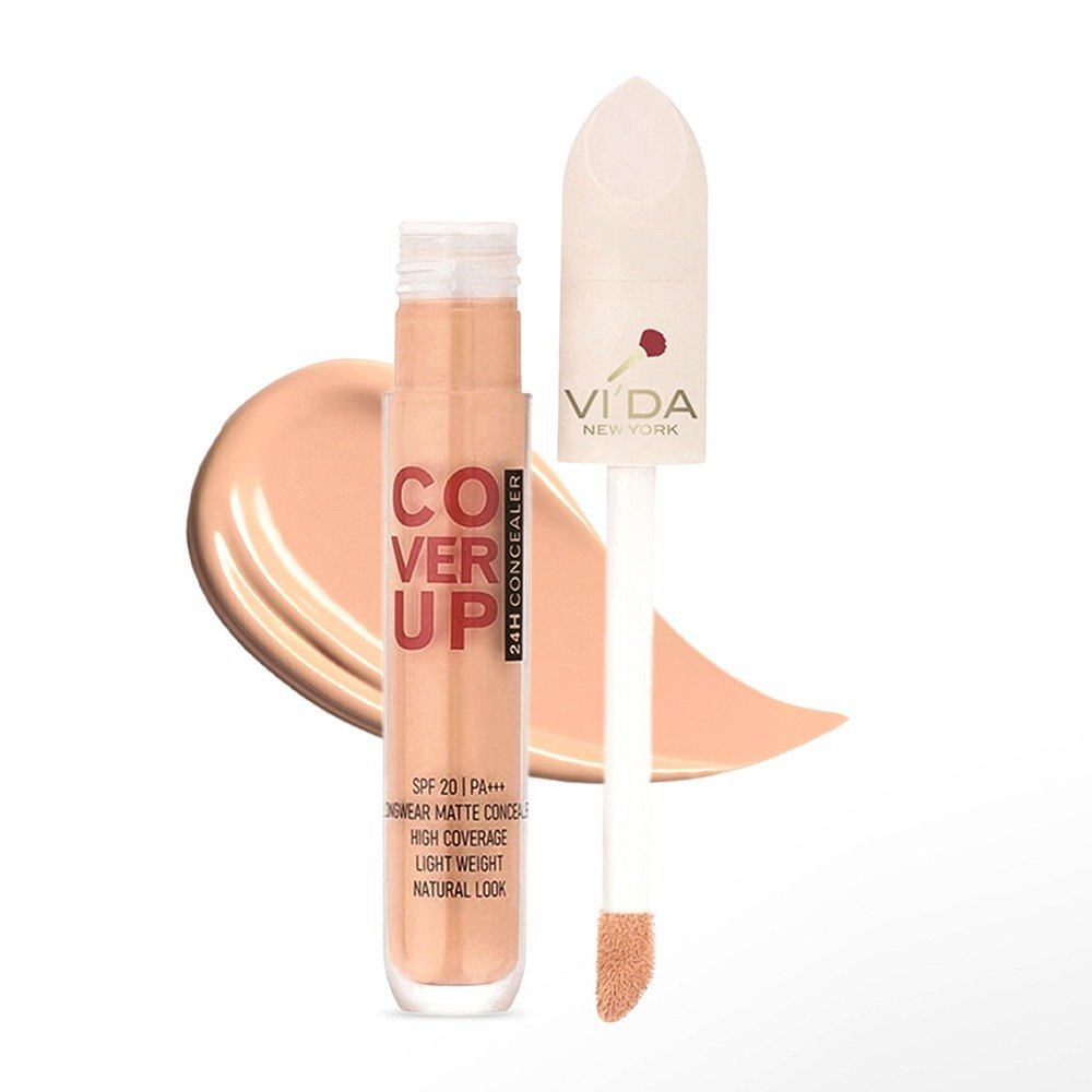Vi'da New York Cover Up Concealer & Corrector, High Coverage, Lightweight, SPF 20, PA+++, 21 Medium