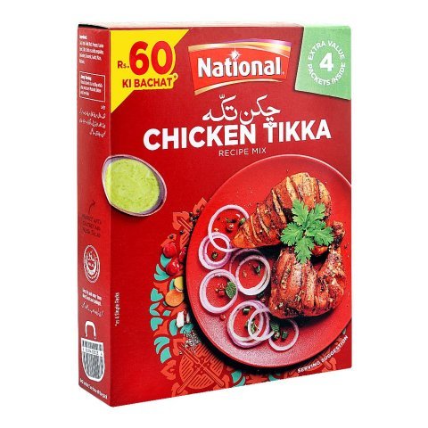 National Chicken Tikka Recipe Masala Pack, 4-Pack