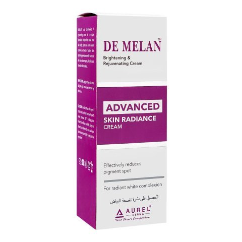 Aurel Derma De Melan Brightening & Rejuvenating Cream, Glycerin, Glutathione, For Radiant & White Complexion, 30g
