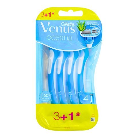 Gillette Venus Oceana Women's Disposable Razor, 4-Pack
