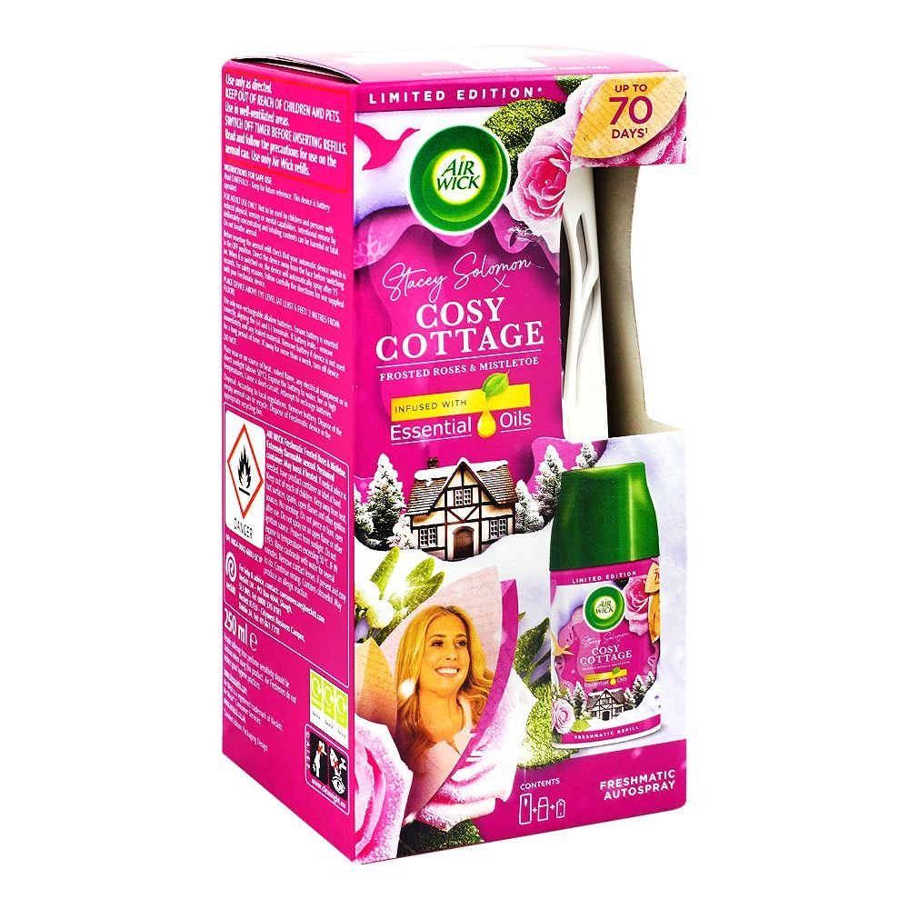 Airwick Cosy Cottage Auto Spary Refill + Machine, 250ml