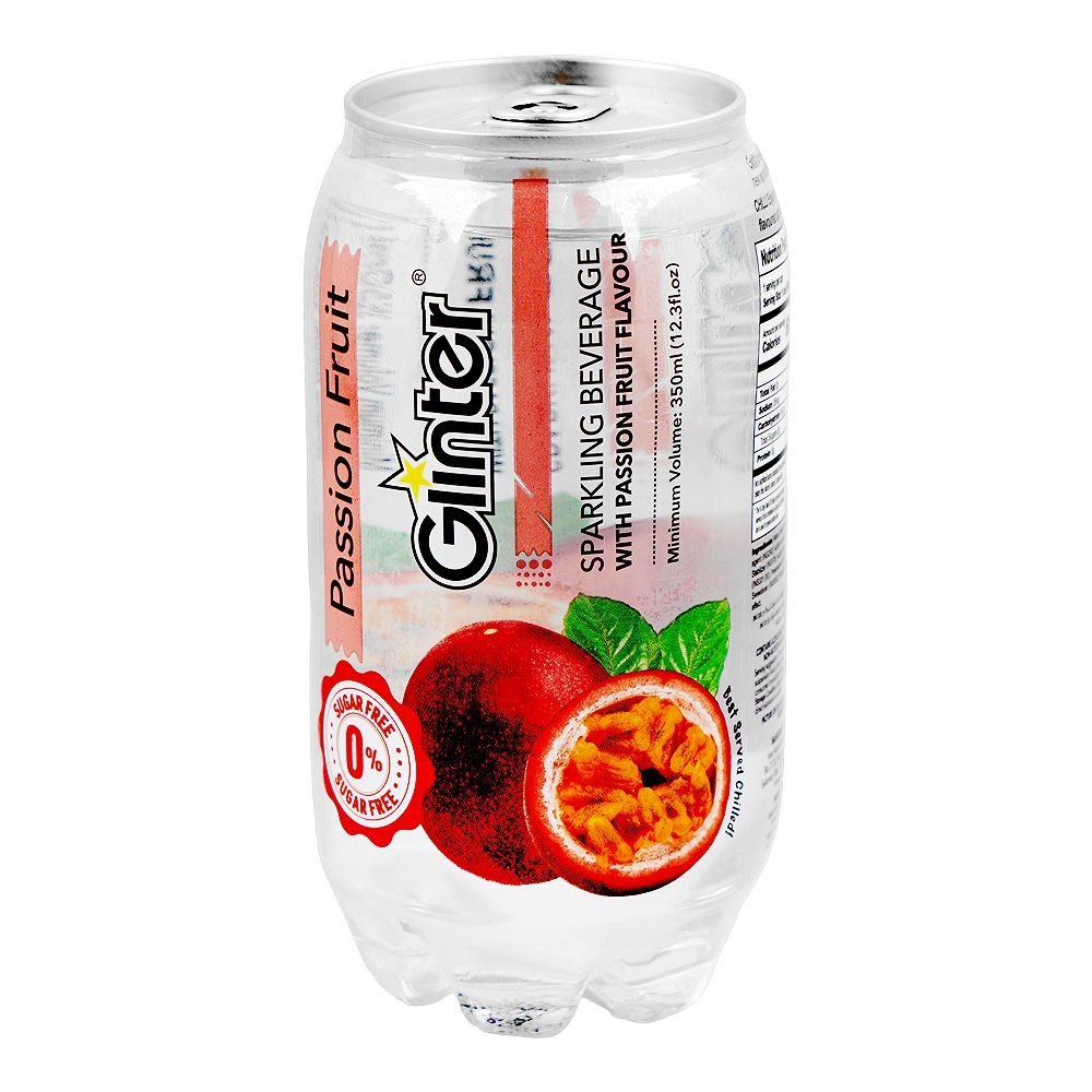 Glinter Passion Fruit Sparkling Drink Can, 350ml